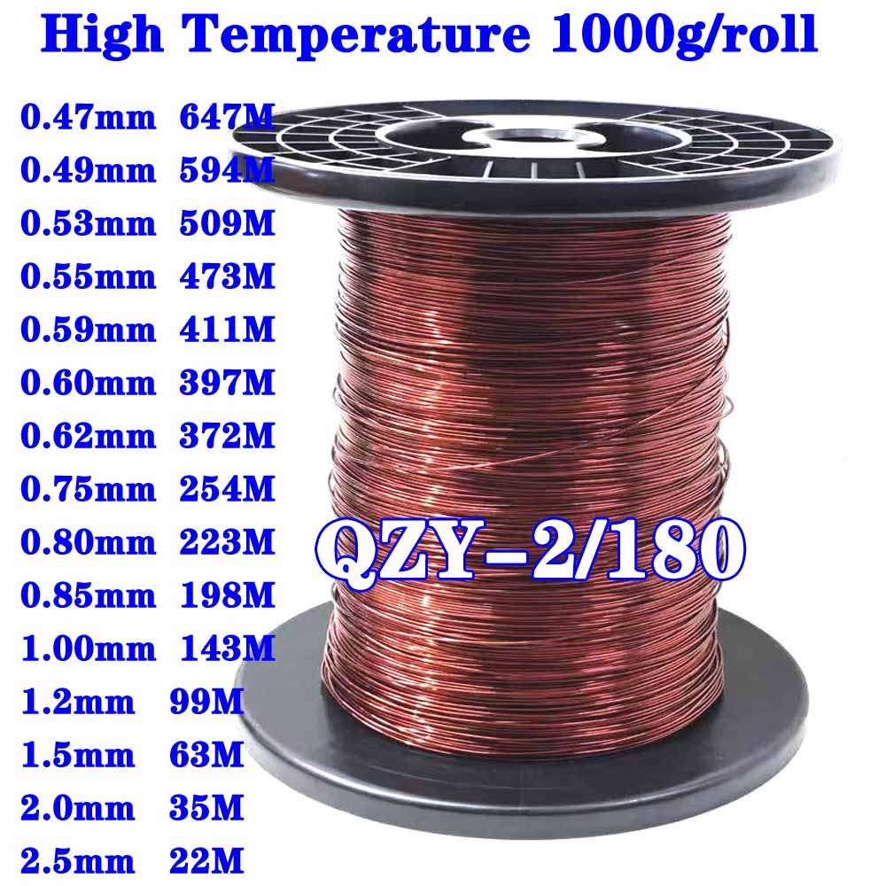 Copper Wire Roll - 1kg/롤 에나멜 와이어 QZY-2/180 등급 고온