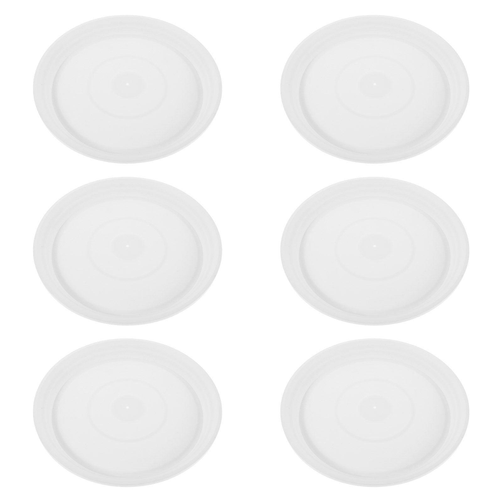 Drip Tray Saucer - 6개 세트, 지름 10.61인치의 둥근 플라스틱